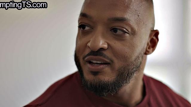 Cute trans gets assfucked by IR cock