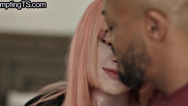 Cute trans gets assfucked by IR cock