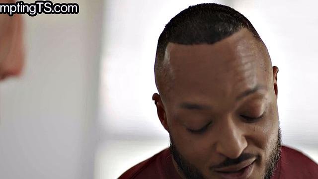 Cute trans gets assfucked by IR cock