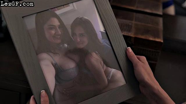 Natural busty lesbian eaten