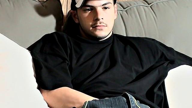 Curious straight guy pushes his limits and tastes his own cum for the first time
