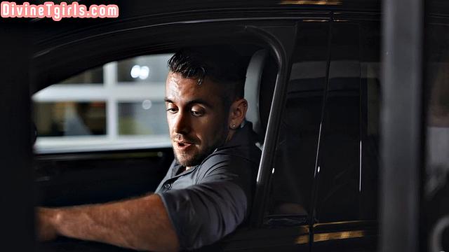 Counter tgirl pounded by customer