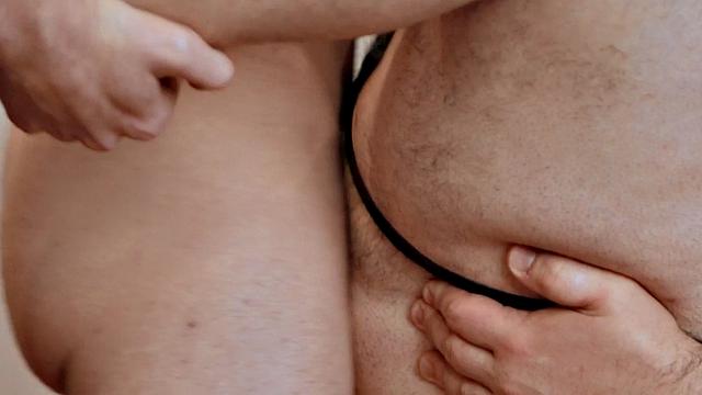 Dirty hairy nympho pounded in anal hole in doggystyle