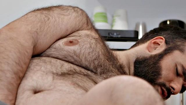 Dirty hairy nympho pounded in anal hole in doggystyle