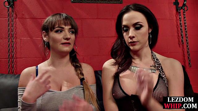 Hardtied lez sub gagged