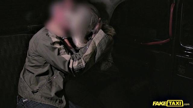 Blonde with Big Boobs Enjoys an Older Man's Cock Provided by Cabbie