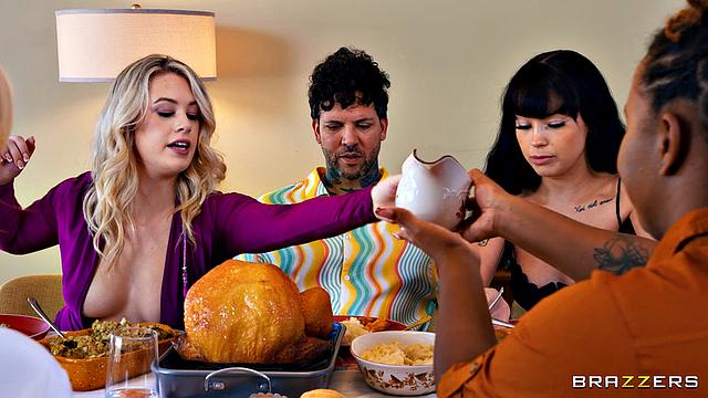 Brazzers Thanksgiving Story: Fuck Everything In Sight!