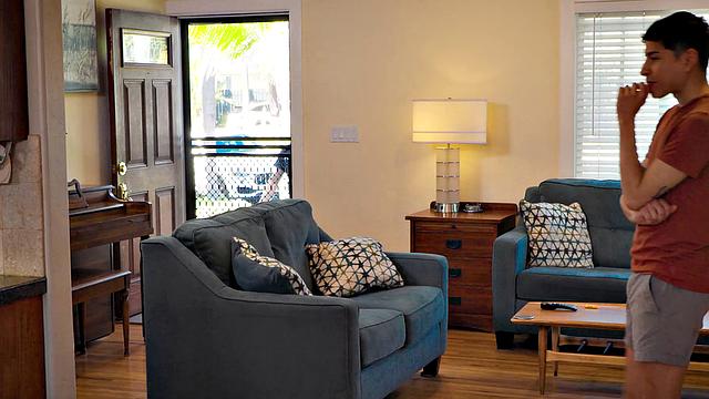 Hunk Cop Calms Scared Jock with His Cock - NextDoorStudios