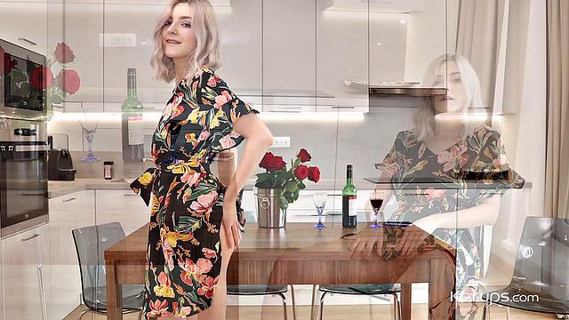 eva elfie handles morning wood like she's had plenty of coffee