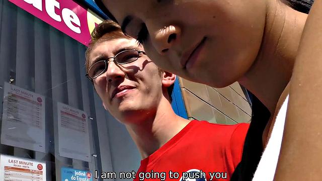 HUNT4K. Svelte brunette cheats on BF to earn cash for vacation