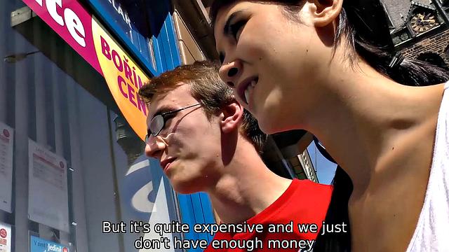 HUNT4K. Svelte brunette cheats on BF to earn cash for vacation