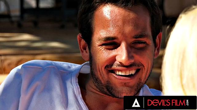 DEVILS FILM - Gorgeous MILF Luna Star Squirts While Getting Fucked Outside