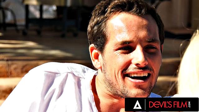 DEVILS FILM - Gorgeous MILF Luna Star Squirts While Getting Fucked Outside