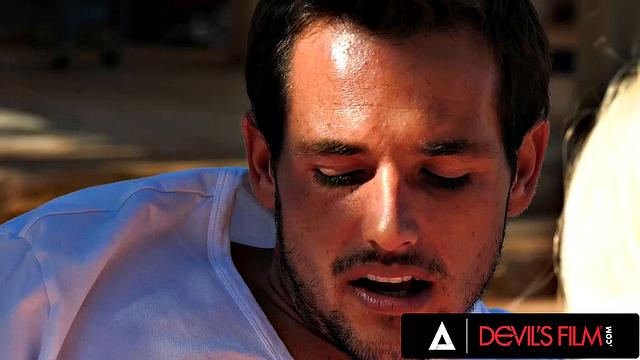 DEVILS FILM - Gorgeous MILF Luna Star Squirts While Getting Fucked Outside