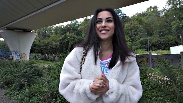 Big-titted 21yo picked up got fucked after deepthroating