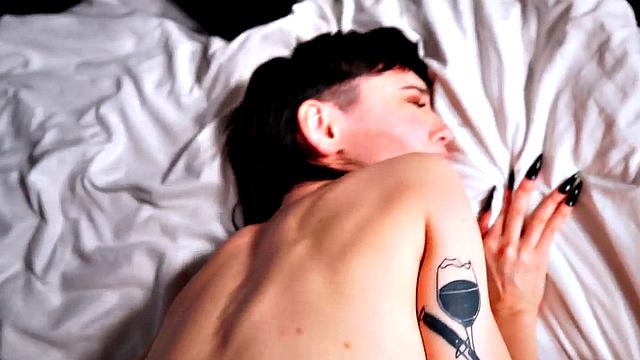 POV skinny babe pussyfucked while talking dirty