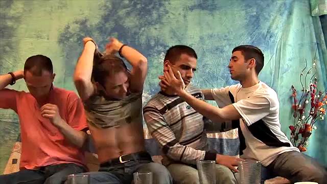 Four European Guys Get Horny and Suck & Fuck - Aco, Bili, Marko & Duki