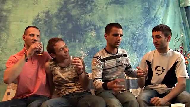 Four European Guys Get Horny and Suck & Fuck - Aco, Bili, Marko & Duki