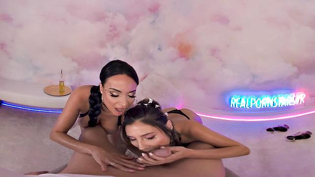 The beautiful sexual goddesses, Gianna Dior and Anissa Kate, give you a Real Experience you won't ever forget