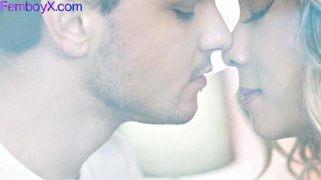 Sensual femboi spoils jock