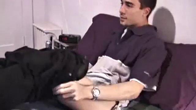 Mario Strokes Stiff Cock