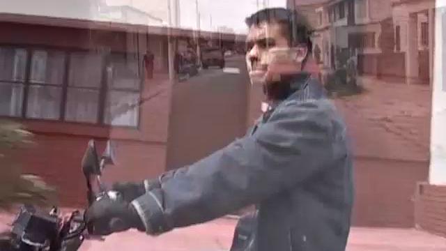 Santiago is a sexy Latin with a motorcycle. He invites us out for a ride, before parking inside and using his bike as a platform to jerk off on.