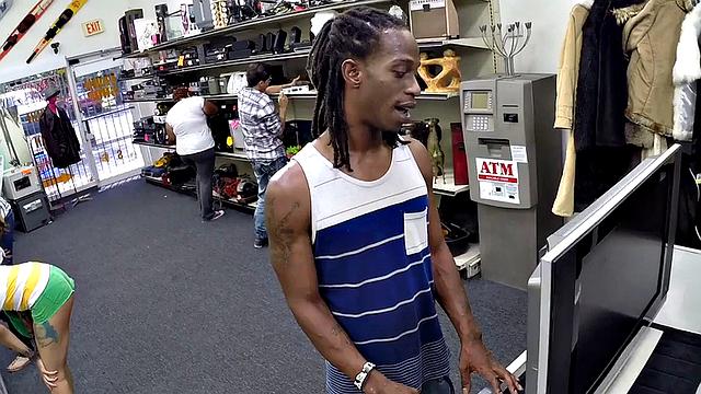 Pawnshop amateur babe pussydrilled in office till facial