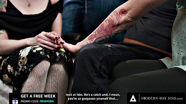 MODERN-DAY SINS - Pregnant Wife Gets Horny Watching Hubby Cheat With Prenatal Instructor