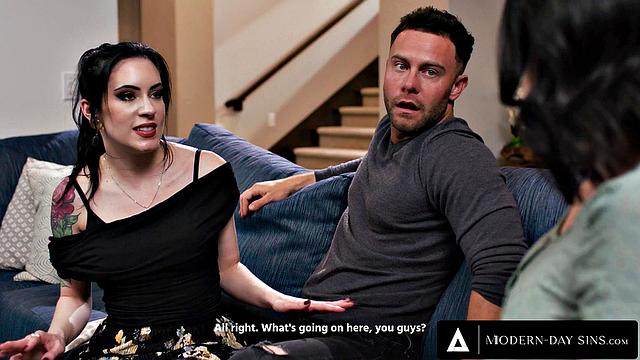 MODERN-DAY SINS - Pregnant Wife Gets Horny Watching Hubby Cheat With Prenatal Instructor