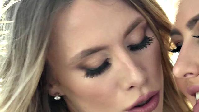 Rimjob dyke drills GF's asshole with dildo and licks her pussy