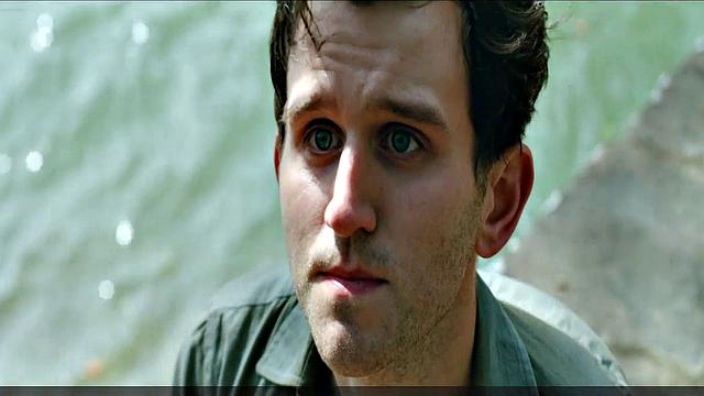 Blonde celebrity Riley Keough gets naughty in public with a topless bra-clad scene