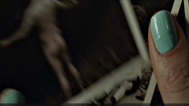 Blonde celebrity Riley Keough gets naughty in public with a topless bra-clad scene