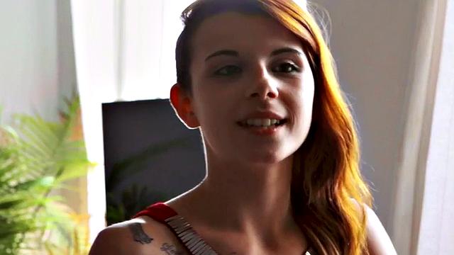 Bisexual redhead 21yo 3some fucked in tiny pussy
