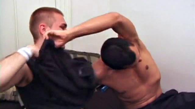 Simon's friend Silver is willing to try some new things with him. They start off kissing and biting nips when Simon moves his mouth to Silver's dick. After he rips Silver's pants off and removes his own, they feel each other's.