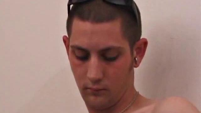 Aaron Michaels Chilling in Bedroom with Porn Video, Stroking Hard Cock, Fingers Butthole, Shoots Loads of Cum