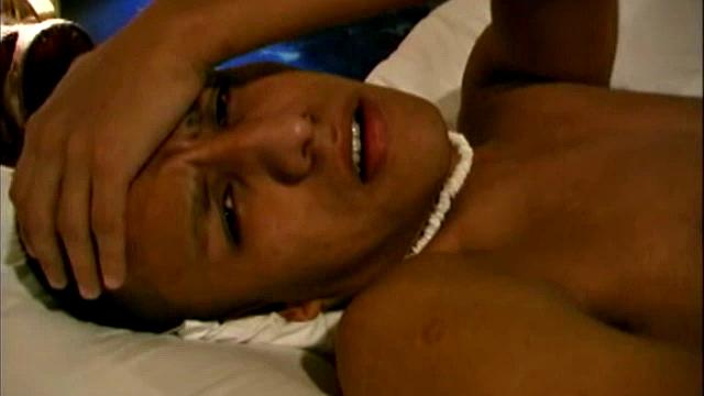 21 year old Latin boy performs a hot strip tease, bath tub fun, and serious cock stroking