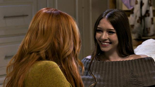 GIRLSWAY - Horny Redhead MILF Lauren Phillips Gets Aroused By Stepdaughter Myra Moans