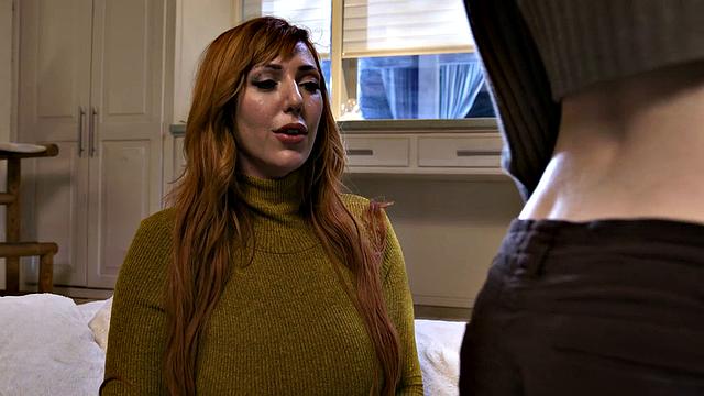 GIRLSWAY - Horny Redhead MILF Lauren Phillips Gets Aroused By Stepdaughter Myra Moans