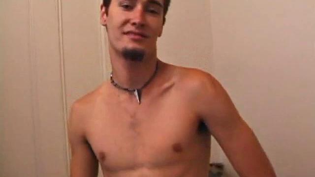 Lex is a straight boy, but he got really turned on watching another guy beat off, so he jumped at the chance to do the same on camera. He leans back, lets his mind wander, and before long has a nice stiff one between his legs.