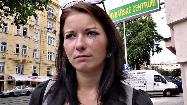 HUNT4K. Seductive miss is ready to give herself to stranger for cash