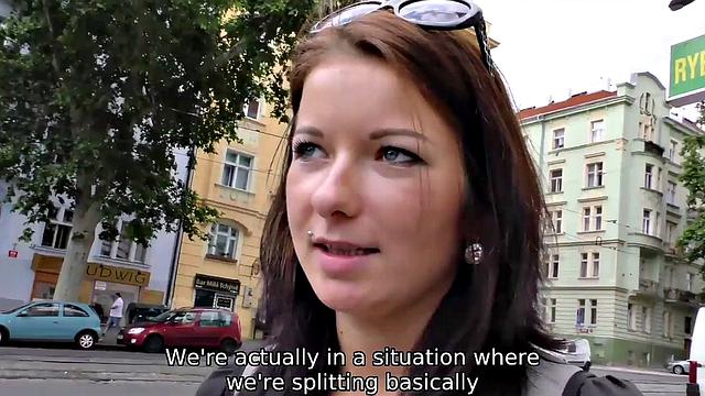 HUNT4K. Seductive miss is ready to give herself to stranger for cash