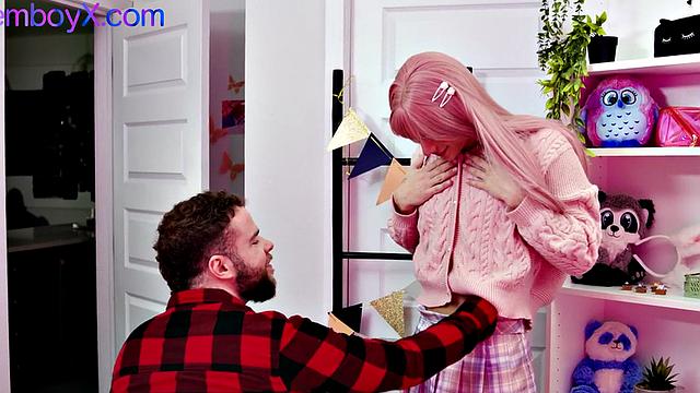 College uniform 21yo boy gets fucked till cumshot