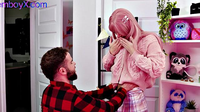 College uniform 21yo boy gets fucked till cumshot