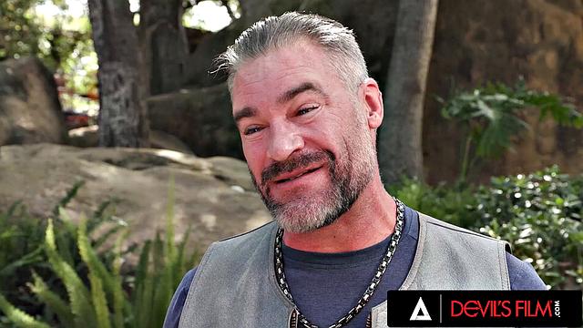 DEVILS FILM - Lilith Grace Keeps Squirting During Hardcore Biker Sex