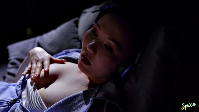 Asian Babe Fulfills her Fantasy