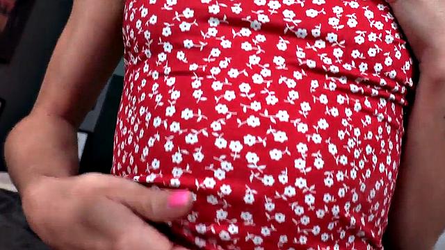 POV amateur skinny GF pussyfucked while talking dirty