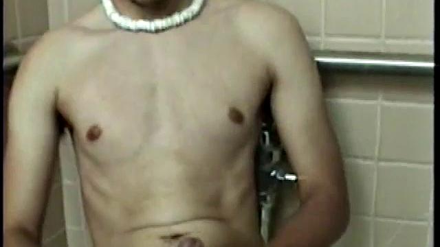 Straight boy Ethan needs to relieve the pressure. So, he goes into a public toilet to jack off.