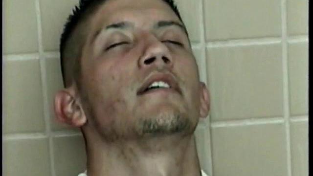 Straight boy Ethan needs to relieve the pressure. So, he goes into a public toilet to jack off.