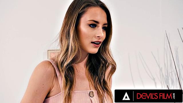 DEVILS FILM - Cute Teen Kyler Quinn Tries Anal Sex For First Time With Stepdad