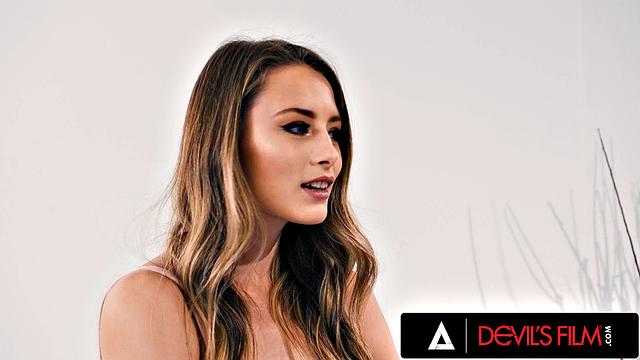 DEVILS FILM - Cute Teen Kyler Quinn Tries Anal Sex For First Time With Stepdad